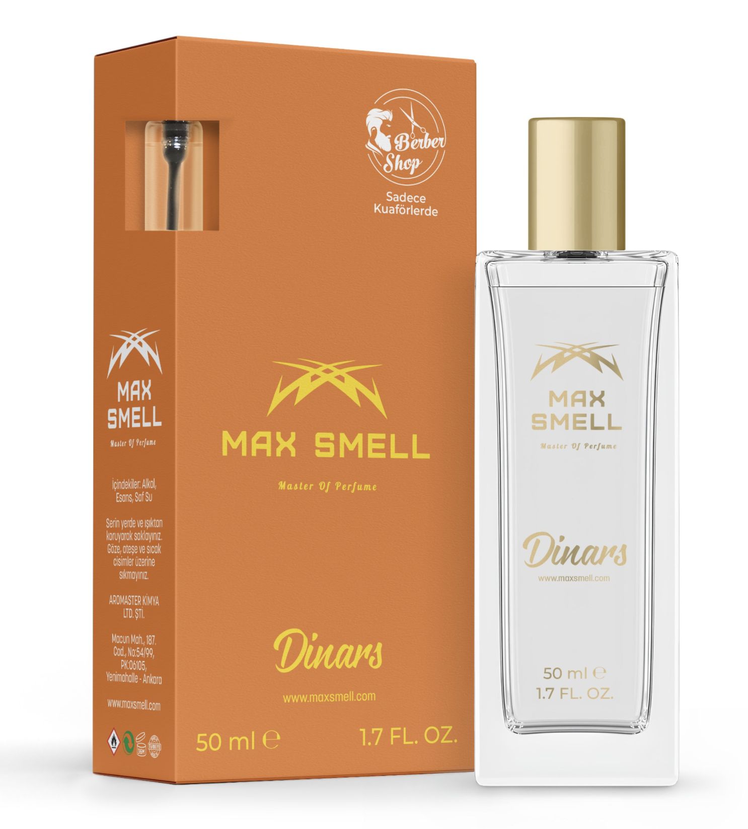 MAX SMELL DİNARS 50 ML ERKEK PARFÜMÜ
